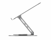 CONNECT IT Rotary otočný stojánek na notebook, STŘÍBRNÁ
