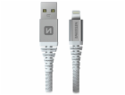 Swissten datový kabel kevlar usb / lightning 1,5 m bílý