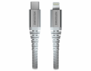 Swissten datový kabel ARAMID REINFORCED - USB-C / lightning 1,5 m bílý