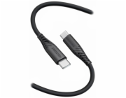 SWISSTEN DATOVÝ KABEL SOFT SILICONE USB-C / USB-C 0,4 M ČERNÝ