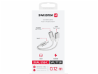 Swissten nabíjecí audio adaptértextile usb-c (samec) / 2x...