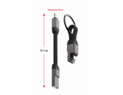 SWISSTEN MAGNETICKÝ KEYCHAIN KABEL USB-A  / LIGHTNING 9,7 CM