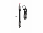 Swissten magnetický keychain kabel usb-c / usb-c 9,7 cm
