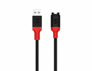 Tactical Recce 3:20 kabel pro Garmin USB-A Black/Red