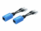 XtendLan POE extender, 2x PoE po jednom UTP kabelu, 100Mb