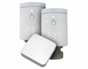 Xtend Home Tuya chytrý set brána Zigbee + 2x termostatická hlavice dispej na boku