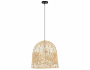 IMMAX BOHO PELO designové závěsné svítidlo, D40cm, E27, přírodní ratan