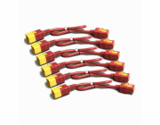 APC Power Cord Kit - Elektrický kabel - IEC 60320 C19 do IEC 60320 C20 - 16 A - 61 cm - cervená (balení 6) - pro P/N: SMT2200I-AR, SMT2200R2I-AR, SMT3000I-AR, SMT3000R2I-AR, SMX3000HVTUS, SRT10RMXLIX8