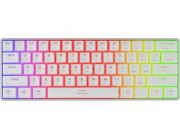 Genesis herní klávesnice THOR 660 G2/Gateron Brown/USB+BT/US layout/Bílá