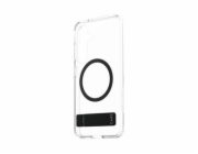 CARE by PanzerGlass - Zadní kryt pro mobilní telefon - stojan - 100% recyklovaný polykarbonát, 100% recyklovaný termoplastický polyuretan (TPU) - průsvitná, černý stojan - pro Samsung Galaxy S25