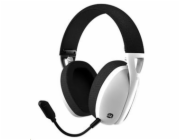 CANYON bezdrátový herní headset EGO GH-13, 2,4Ghz, BT 5.2, USB-C, prostorový zvuk 7.1, 40mm měniče, bílý