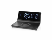 Hodiny s budíkem NEDIS WCACQ20BK