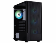 BitFenix skříň C50 Negro / ATX /  4x 120mm FRGB fan / 2xUSB 2.0 / USB 3.0 / tvrzené sklo / černá
