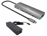i-tec USB-C Metal Nano Docking Station 4K HDMI LAN with Power Delivery 100 W + Charger 100W
