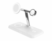 Hyper HyperJuice Qi2 4-in-1 Magnetic Charging Stand - White