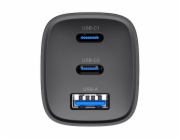 Havit UC20 - Tříportová cestovní nabíječka GaN 65 W, černá