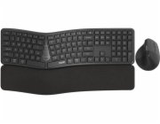 RAPOO Set klávesnice a myš 8810ME, Multi-mode, Bezdrátový set, CZ/SK, Černá