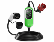 EVSE AC přenosná, třifázová nabíječka pro elektromobily, pro domácnosti, 11kW, 400 V, 16 A, 6m kabel s konektorem T2