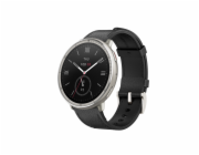 Amazfit Active 2 Round NFC/Silver/Elegant Band/Black Leather
