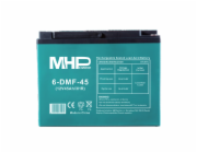 Baterie MHPower 6-DMF-45 Trakční gelová, 12V/45Ah, Terminál D3 - M6, Deep Cycle