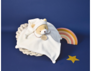 Doudou Dárková sada Plyšový muchláček šedý Medvídek 25 cm