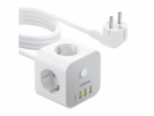Prodlužovací kabel Baseus PowerCombo Cube 3x zásuvka + 3x...