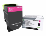 Lexmark X417 - Vysoká výtěžnost - purpurová - originální - kazeta s barvivem LCCP - pro Lexmark CS417dn, CS517de, CX417de, CX517de