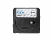 Brother BTAG-133 - Modrá na průhledné - Role (1,2 cm x 4 m) 1 kazeta/y závěsný box - páska nálepek