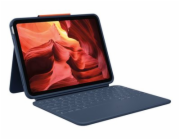 Logitech Rugged Combo 4 - Klávesnice a pouzdro - Apple Smart connector - classic blue - pro Apple 10.9-inch iPad (10. generace)