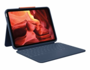 Logitech Rugged Combo 4 - Klávesnice a pouzdro - Apple Smart connector - classic blue - pro Apple 10.9-inch iPad (10. generace)