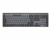 Logitech Master Series MX Mechanical - Klávesnice - podsvícená - bezdrátový - Bluetooth LE - QWERTY - Skandinávské (dánština/finština/norština/švédština) - klávesový spínač: funkce Tactile Quiet - gra