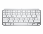 Logitech MX Keys Mini - Klávesnice - podsvícená - bezdrátový - Bluetooth - AZERTY - francouzská - bledě šedá