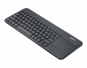 LOGITECH K400 Plus Wireless Touch Keyboard black (FRA)