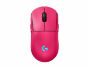 Logitech G PRO 2 - Myš - hraní - pravák a levák - optický - 8 tlačítka - bezdrátový, kabelové - 2.4 GHz, USB - přijímač USB Logitech LIGHTSPEED - růžová