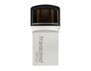 Transcend JetFlash 890 - Jednotka USB flash - 256 GB - USB 3.1 Gen 1 / USB-C - stříbrná
