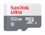 SanDisk MicroSDXC karta 512GB Ultra (100MB/s, Class 10, Android) + adaptér