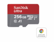 SanDisk Ultra - Paměťová karta flash (adaptér microSDXC na SD zahrnuto) - 256 GB - A1 / UHS Class 1 / Class10 - microSDXC UHS-I