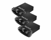 SanDisk Ultra Fit - Jednotka USB flash - 32 GB - USB 3.1 - černá (balení 3)