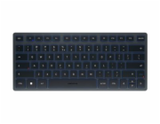 CHERRY KW 7100 MINI BT - Klávesnice - bezdrátový - Bluetooth 5.1 - QWERTY - evropská - klávesový spínač: CHERRY SX - slídově modrá