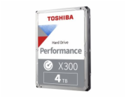 Toshiba X300 Performance - Pevný disk - 4 TB - interní - 3.5" - SATA 6Gb/s - 7200 ot/min. - vyrovnávací paměť: 256 MB