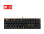 CHERRY KC 200 MX - Klávesnice - USB - QWERTY - USA se symbolem Euro - klávesový spínač: CHERRY MX2A Silent Red - černá - obal bez plastů
