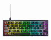 CHERRY XTRFY K5V2 - Klávesnice - 65% - compact - podsvícení - QWERTY - americká - klávesový spínač: CHERRY MX2A Red (vyměnitelné za chodu) - černá