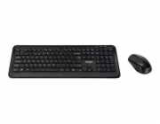 Targus - Klávesnice a sada myši - kombinace - full size - bezdrátový - 2.4 GHz - QWERTY - britská - černá