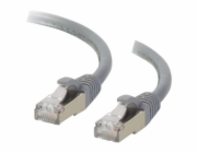 C2G Cat6a Booted Shielded (STP) Network Patch Cable - Patch kabel - RJ-45 (M) do RJ-45 (M) - 15 m - STP - CAT 6a - lisovaný, provedení bez hrbolků, licna - šedá