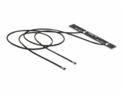 Delock WLAN Twin Antenna - Anténa - Wi-Fi - 5 dBi - černá