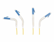 Delock - Sítový kabel - jednoduchý režim LC (M) úhlový do jednoduchý režim LC (M) úhlový - 5 m - optické vlákno - duplex - 9 / 125 mikron - OS2 - neobsahuje halogen - žlutá