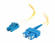 C2G LC-SC 9/125 OS1 Duplex Singlemode PVC Fiber Optic Cable (LSZH) - Patch kabel - jednoduchý režim SC (M) do jednoduchý režim LC (M) - 5 m - 5 m - optické vlákno - duplex - 9 / 125 mikron - OS1 - neo