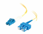 C2G LC-SC 9/125 OS1 Duplex Singlemode PVC Fiber Optic Cable (LSZH) - Patch kabel - jednoduchý režim SC (M) do jednoduchý režim LC (M) - 2 m - optické vlákno - duplex - 9 / 125 mikron - OS1 - neobsahuj