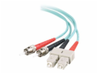 C2G SC-ST 10Gb 50/125 OM3 Duplex Multimode PVC Fiber Opti...