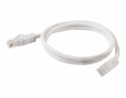 C2G Cat6 Booted Unshielded (UTP) Network Patch Cable - Patch kabel - RJ-45 (M) do RJ-45 (M) - 1 m - UTP - CAT 6 - lisovaný, provedení bez hrbolků, licna - bílá